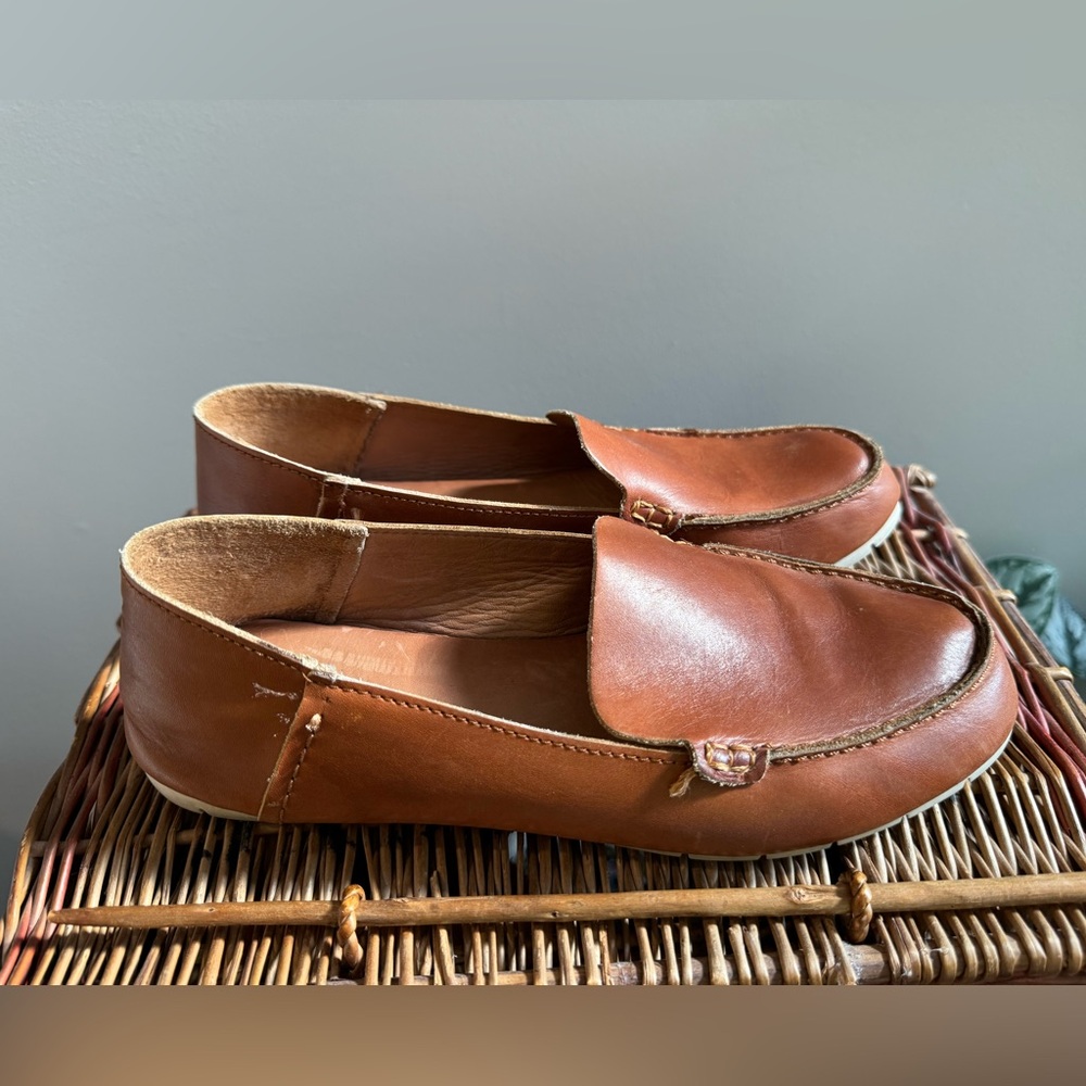 Frye Size 9.5 Sedona Brown Leather Loafers